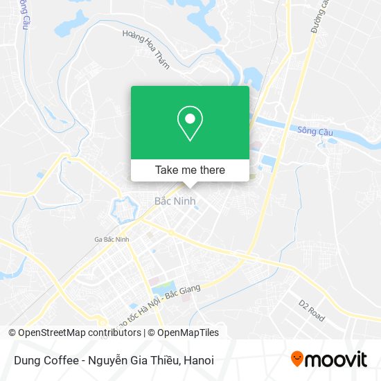 Dung Coffee - Nguyễn Gia Thiều map