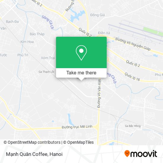 Mạnh Quân Coffee map