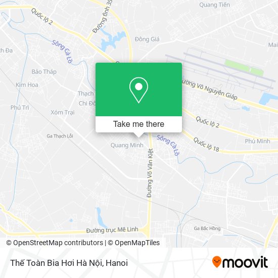 Thế Toàn Bia Hơi Hà Nội map