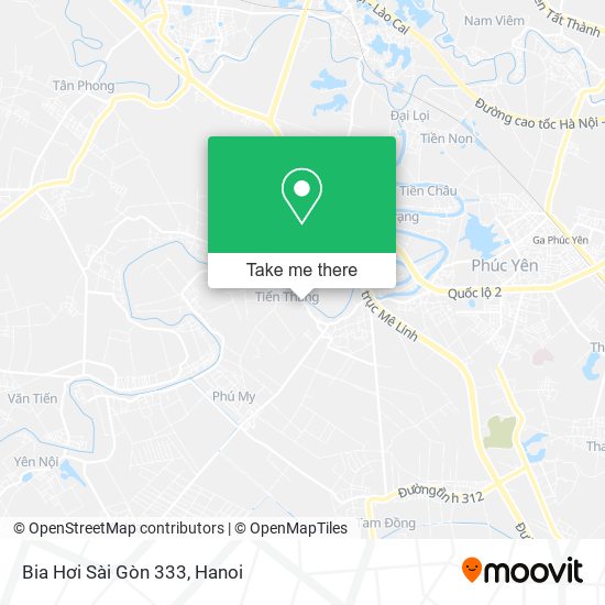 Bia Hơi Sài Gòn 333 map