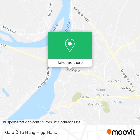 Gara Ô Tô Hùng Hiệp map