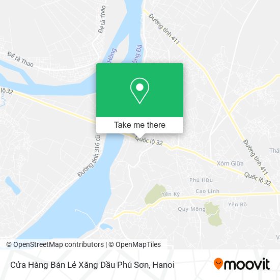 Cửa Hàng Bán Lẻ Xăng Dầu Phú Sơn map