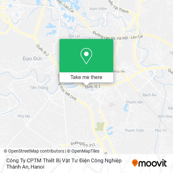 Công Ty CPTM Thiết Bị Vật Tư Điện Công Nghiệp Thành An map