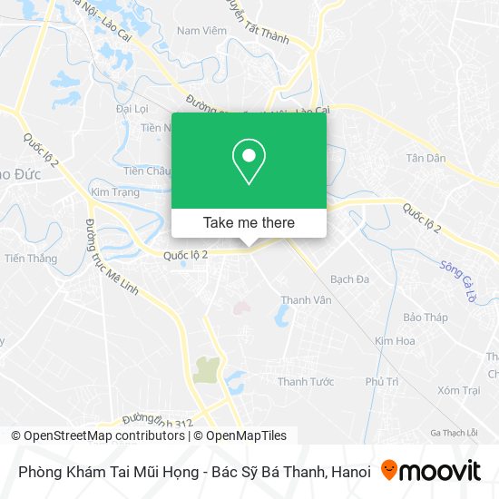 Phòng Khám Tai Mũi Họng - Bác Sỹ Bá Thanh map