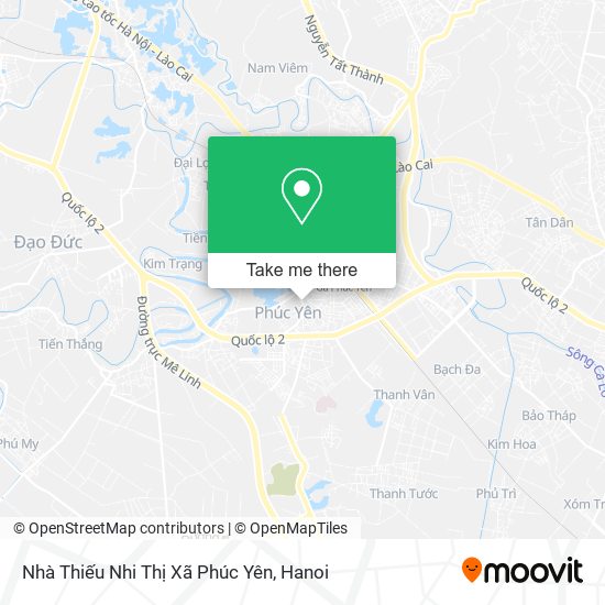 Nhà Thiếu Nhi Thị Xã Phúc Yên map