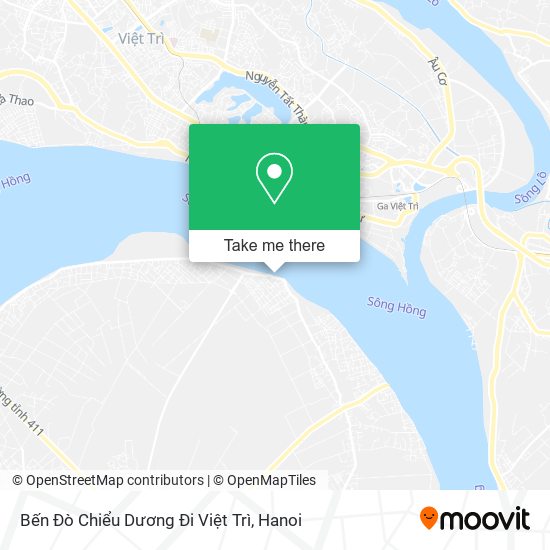 Bến Đò Chiểu Dương Đi Việt Trì map