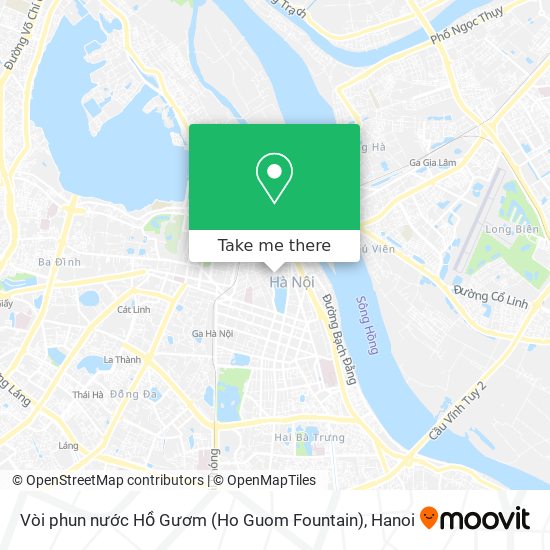 Vòi phun nước Hồ Gươm (Ho Guom Fountain) map