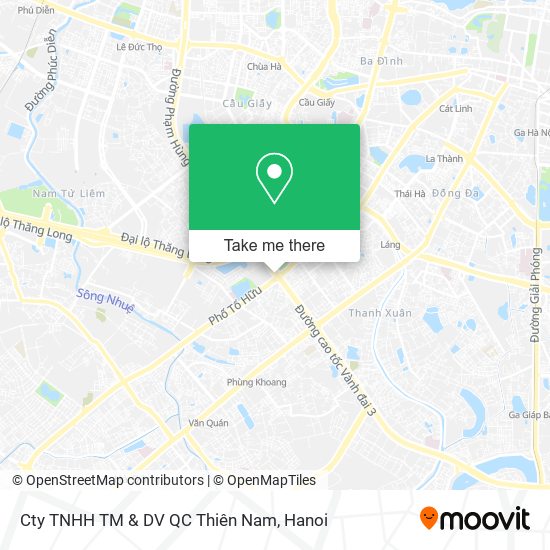 Cty TNHH TM & DV QC Thiên Nam map