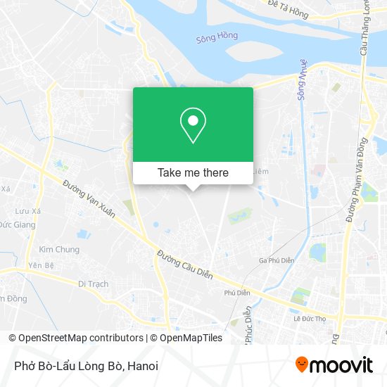 Phở Bò-Lẩu Lòng Bò map