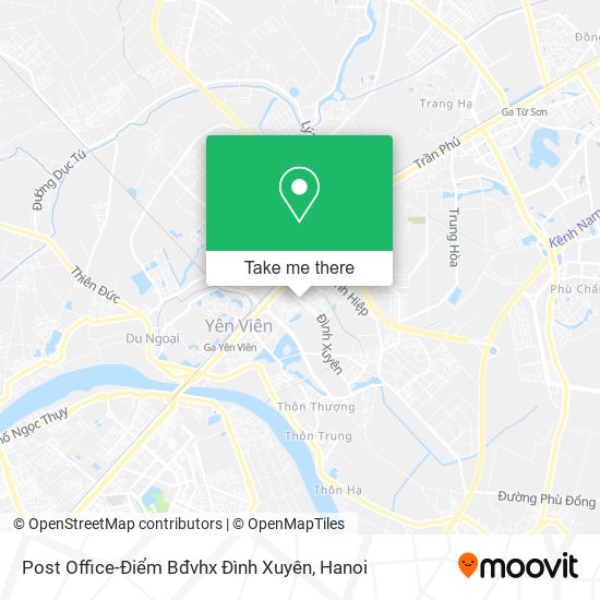 Post Office-Điểm Bđvhx Đình Xuyên map