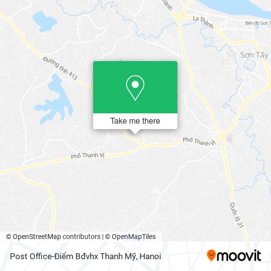 Post Office-Điểm Bđvhx Thanh Mỹ map
