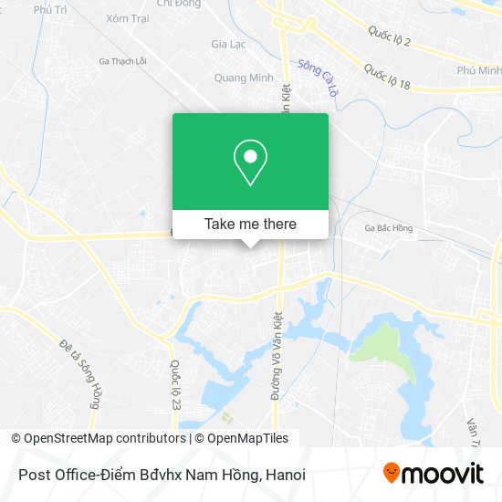 Post Office-Điểm Bđvhx Nam Hồng map