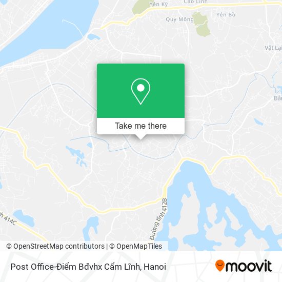 Post Office-Điểm Bđvhx Cẩm Lĩnh map