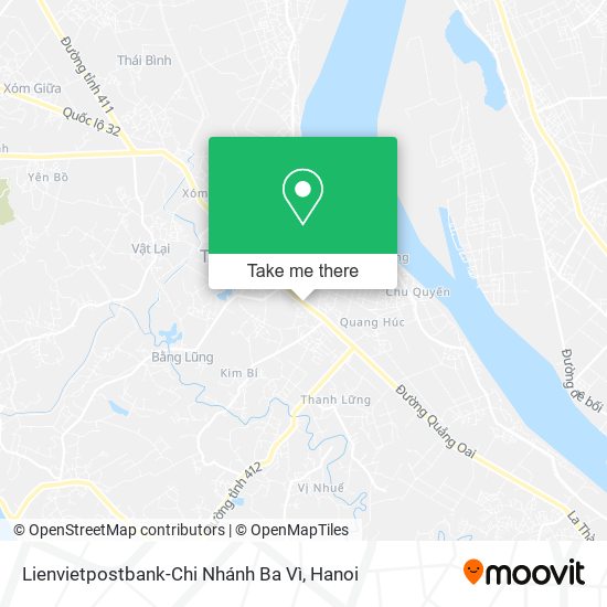 Lienvietpostbank-Chi Nhánh Ba Vì map