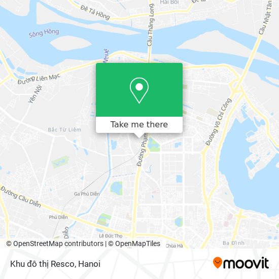 Khu đô thị Resco map