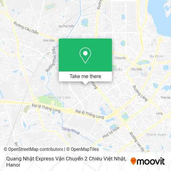 Quang Nhật Express Vận Chuyển 2 Chiêu Việt Nhật map