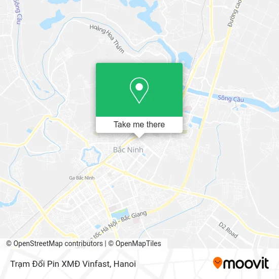 Trạm Đổi Pin XMĐ Vinfast map
