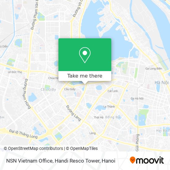 NSN Vietnam Office, Handi Resco Tower map