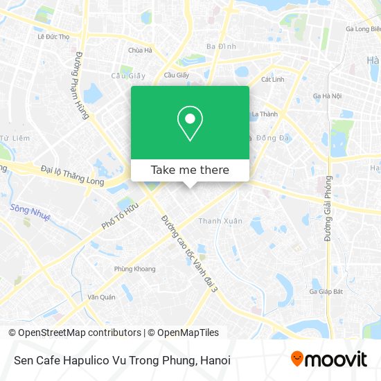 Sen Cafe Hapulico Vu Trong Phung map
