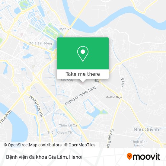 Bệnh viện đa khoa Gia Lâm map