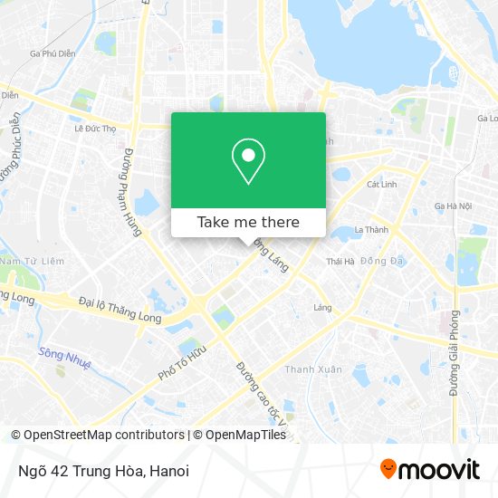 Ngõ 42 Trung Hòa map