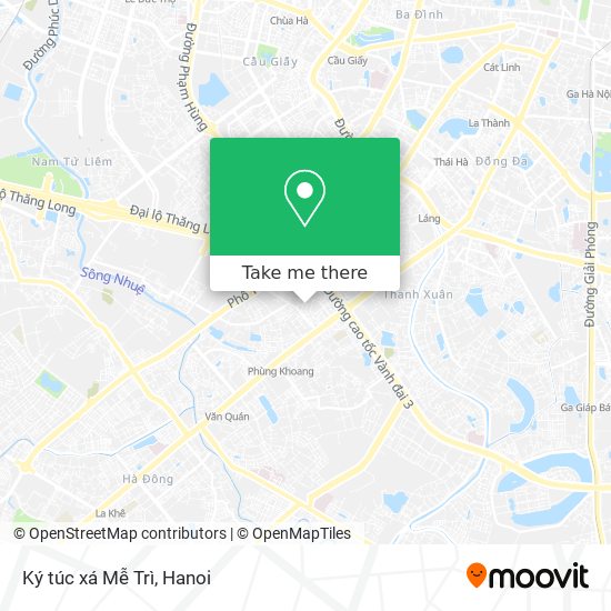 Ký túc xá Mễ Trì map
