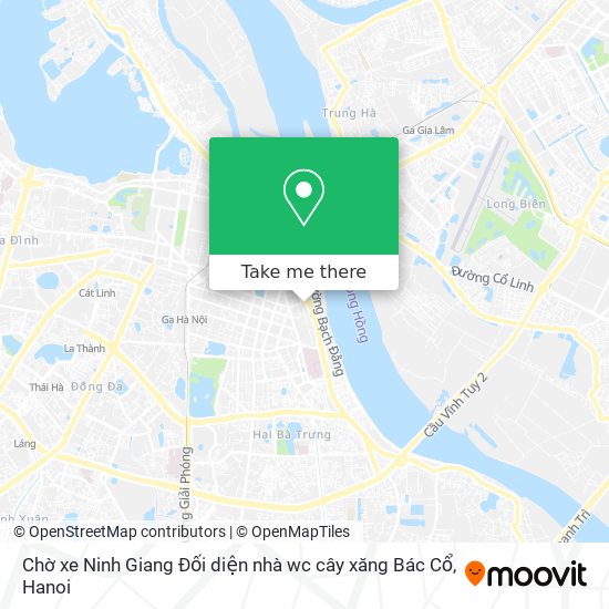 Chờ xe Ninh Giang
Đối diện nhà wc cây xăng Bác Cổ map
