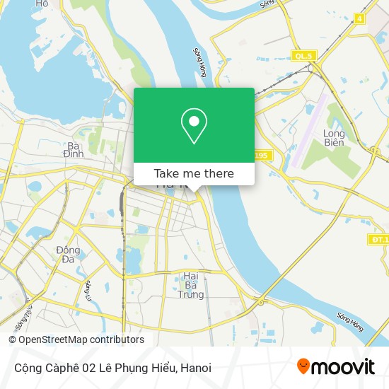 Cộng Càphê 02 Lê Phụng Hiểu map