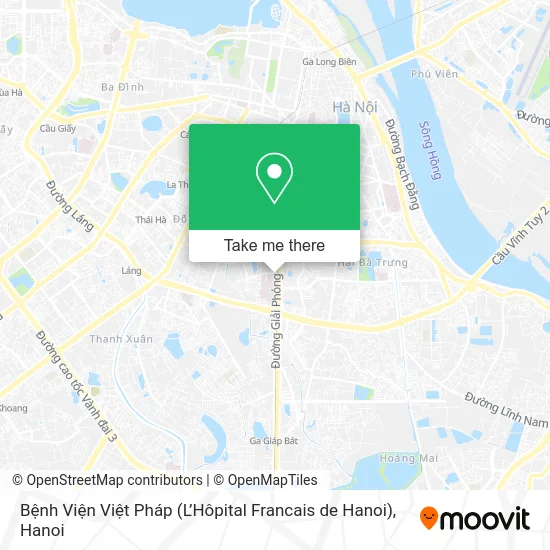 Bệnh Viện Việt Pháp (L’Hôpital Francais de Hanoi) map