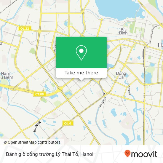 Bánh giò cổng trường Lý Thái Tổ map