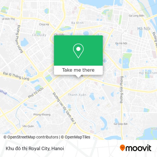 Khu đô thị Royal City map