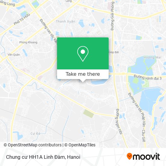 Chung cư HH1A Linh Đàm map