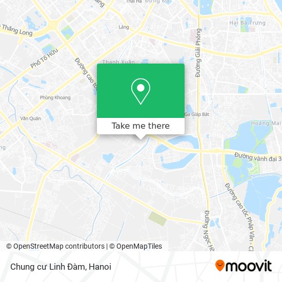 Chung cư Linh Đàm map