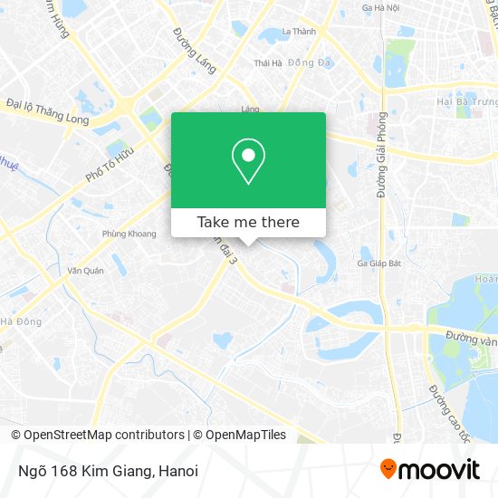 Ngõ 168 Kim Giang map