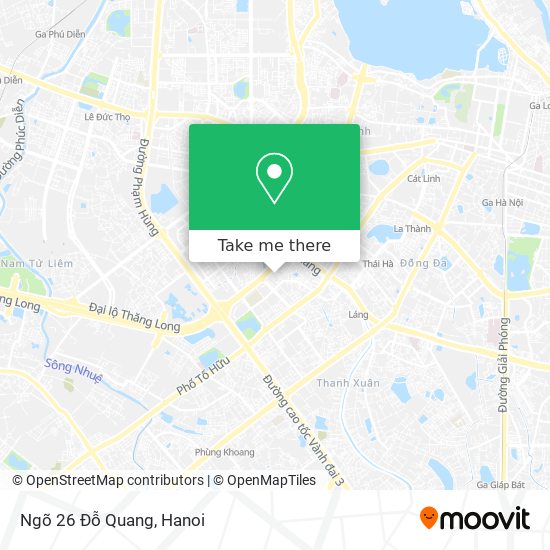 Ngõ 26 Đỗ Quang map