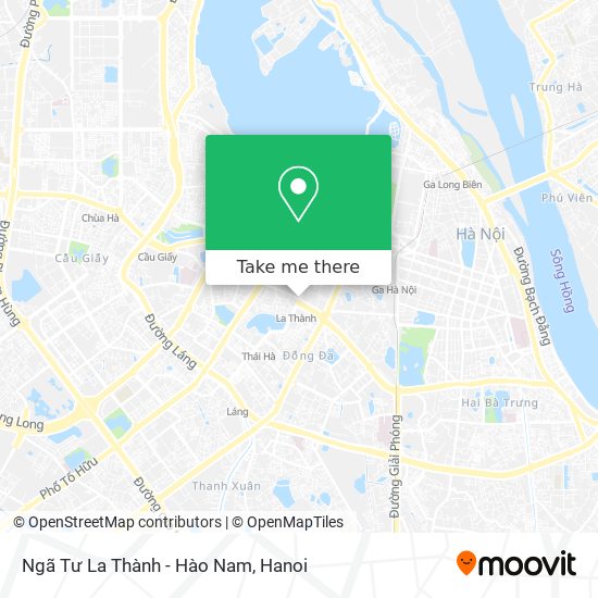 Ngã Tư La Thành - Hào Nam map