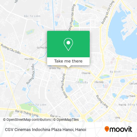 CGV Cinemas Indochina Plaza Hanoi map