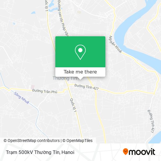 Trạm 500kV Thường Tín map