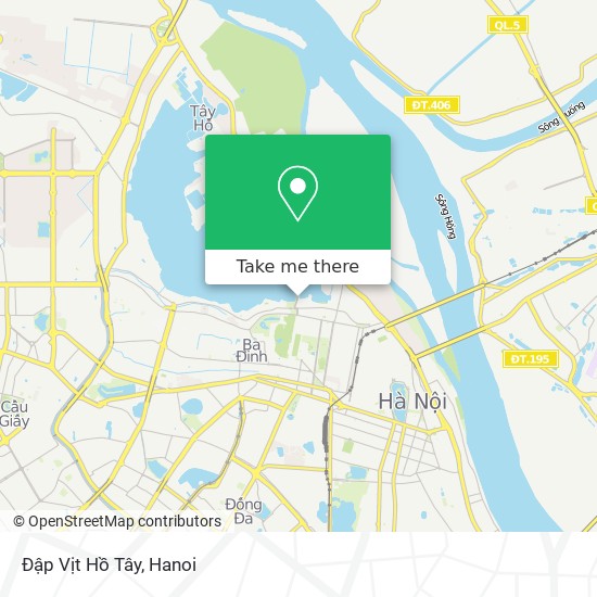 Đập Vịt Hồ Tây map