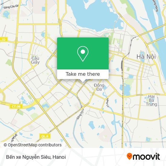 Bến xe Nguyễn Siêu map