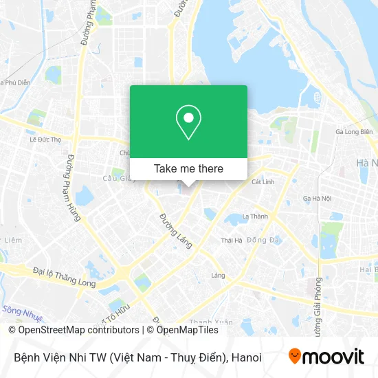 Bệnh Viện Nhi TW (Việt Nam - Thuỵ Điển) map