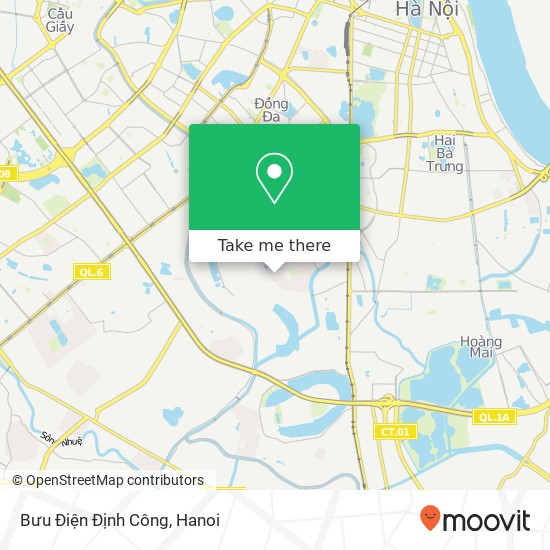 Bưu Điện Định Công map