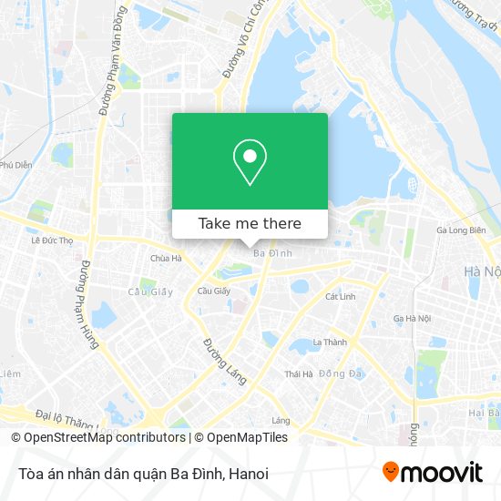 Tòa án nhân dân quận Ba Đình map