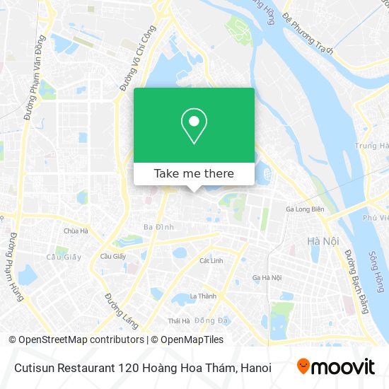Cutisun Restaurant 120 Hoàng Hoa Thám map