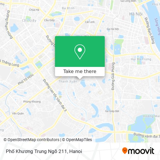 Phố Khương Trung Ngõ 211 map