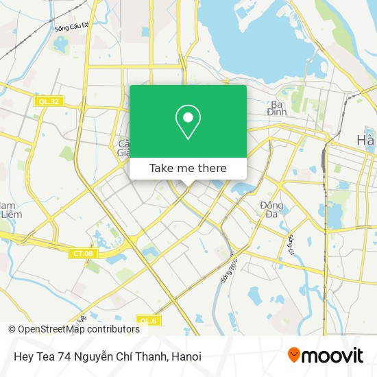 Hey Tea 74 Nguyễn Chí Thanh map