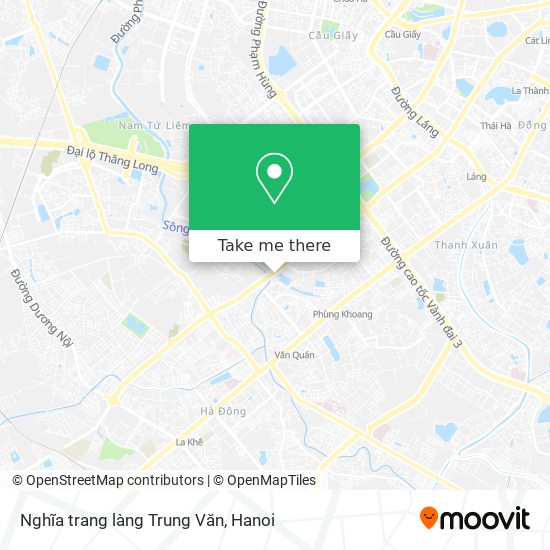 Nghĩa trang làng Trung Văn map