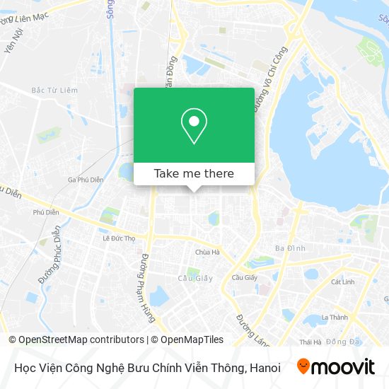 Học Viện Công Nghệ Bưu Chính Viễn Thông map