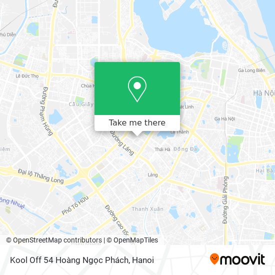 Kool Off 54 Hoàng Ngọc Phách map