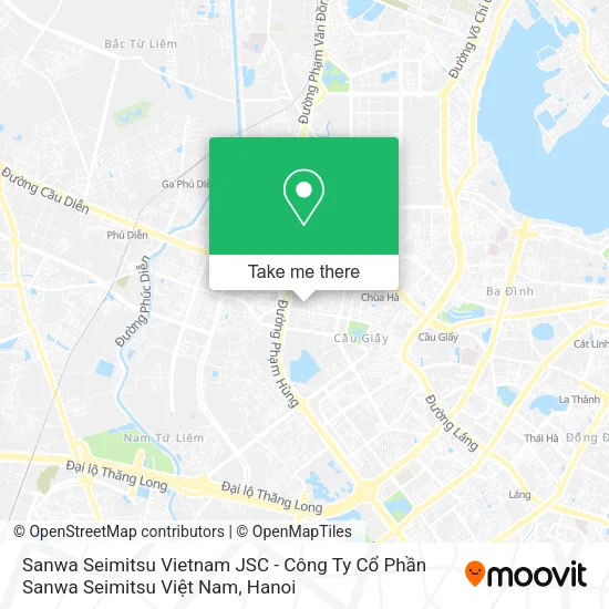 Sanwa Seimitsu Vietnam JSC - Công Ty Cổ Phần Sanwa Seimitsu Việt Nam map